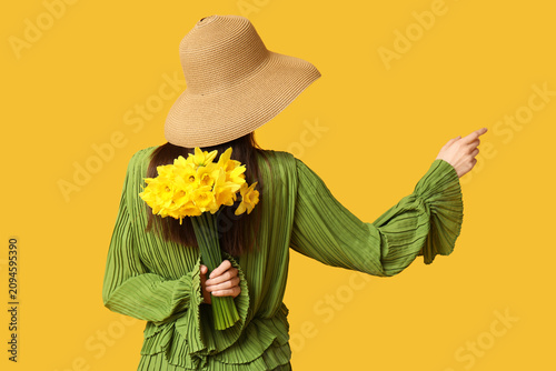 Beautiful young woman with ...
