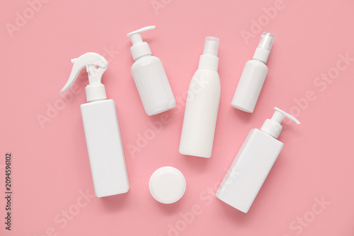 Composition with bottles an...