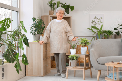 Portrait of senior woman wi...