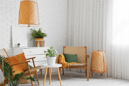 Interior of living room wit...