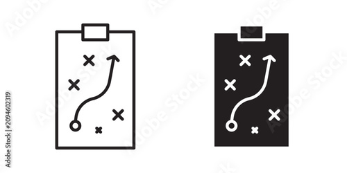 Bild auf Leinwand Strategical planning icon