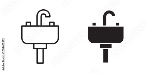 Tableau sur toile Washstand icon