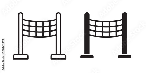 Bild auf Leinwand Volleyball net icon