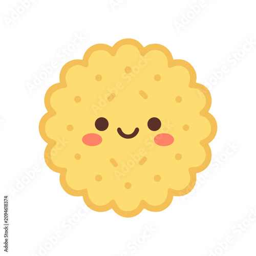 Konstfotografi Smiling Cartoon Cookie Dessert Sweet Treat.