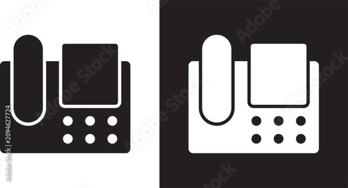 Cuadro en lienzo Fax machine icon