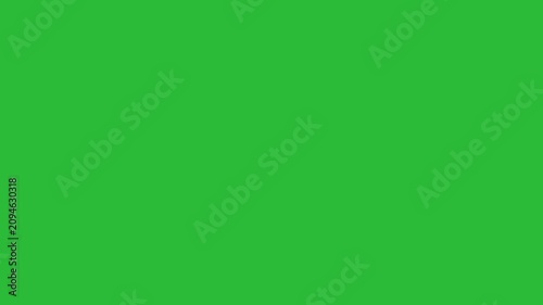 Hand Drawn 2D Animation Wavy Steam Smoke Lines Overlay on Green Screen