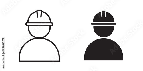 Worker safety icon