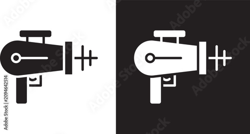 Obraz na płótnie laser gun icon