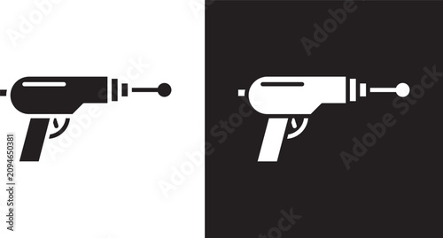 Canvastavla laser gun icon
