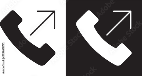 Slika na platnu Call outgoing icon