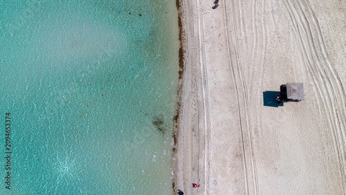Top Down Aerial View of Tur...