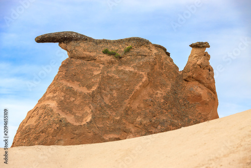 Εκτύπωση καμβά Close-up of bizarre rock formations against blue sky in the Devrent Valley or Imagination Valley in Cappadocia, Turkey