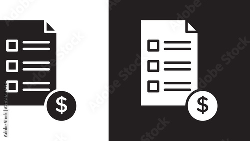 Foto Price list icon
