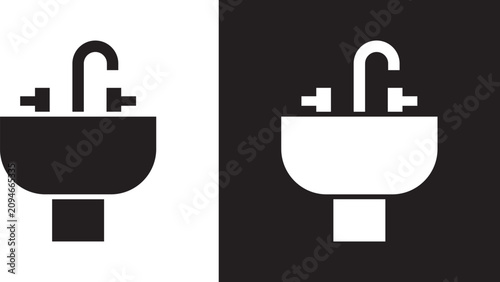 Quadro su tela Washstand icon