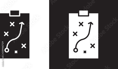 Bild auf Leinwand Strategical planning icon