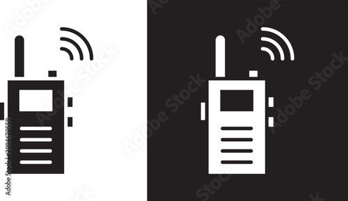 Tableau sur toile Walkie talkie icon