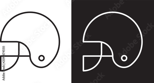 Obraz na plátně Football helmet icon