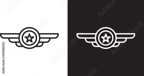 Bild auf Leinwand Air force icon