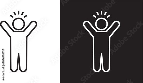Tableau sur toile Confidence icon