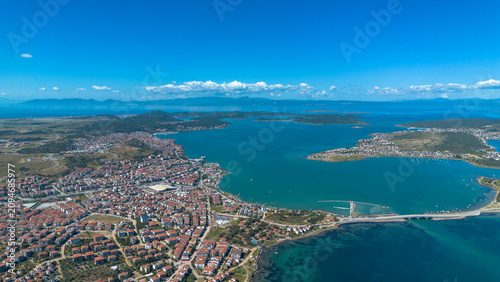 Aerial panoramic view of Ay...