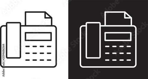 Bild auf Leinwand Fax machine icon