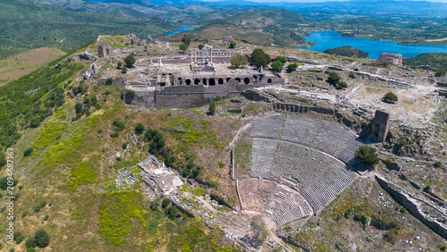 Aerial view of the ancient ...