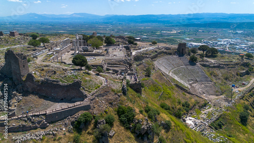 Aerial view of the ancient ...