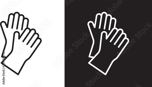 Картината върху платно Gloves icon