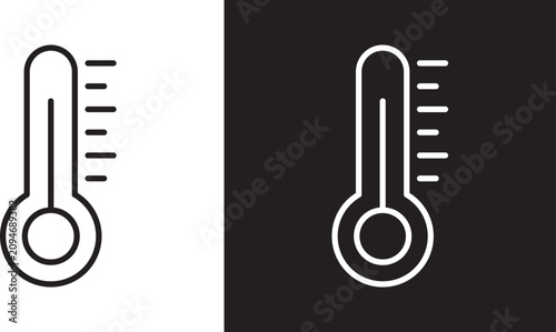 Canvastavla Thermometer icon