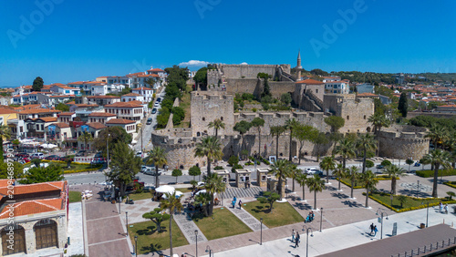 Aerial view of the historic...