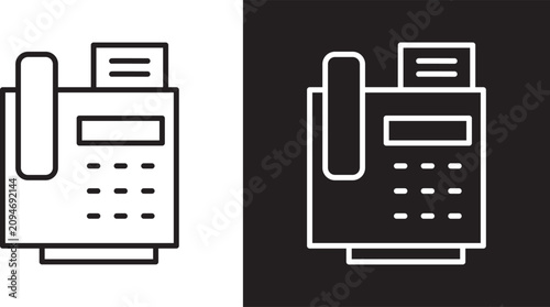 Bild auf Leinwand Fax machine icon