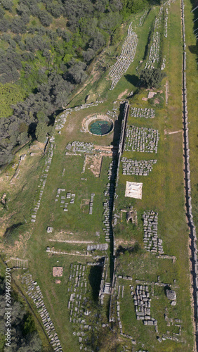 Aerial view of the ancient ...
