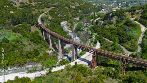 Aerial view of the historic...