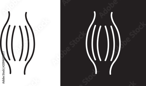 Muscle fiber icon