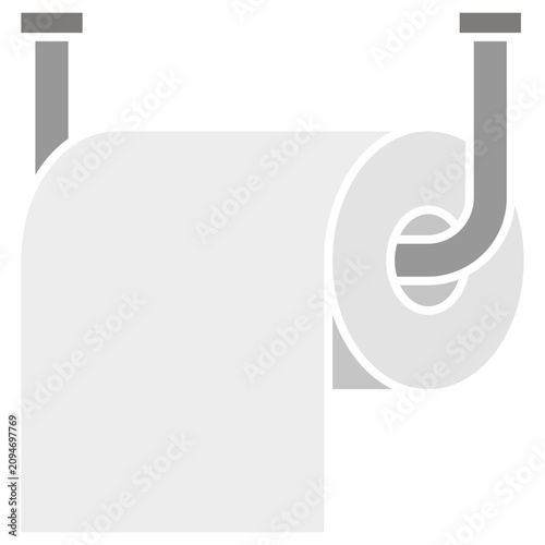 Foto Toilet Paper Roll Icon Illustration