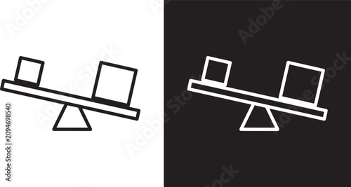 Tableau sur toile Leverage icon