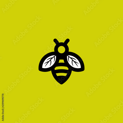 Bee Vector logo Design Graphic Tempate Download
