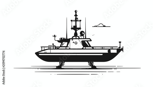 Foto Large Boat Vessel Watercraft Ship.