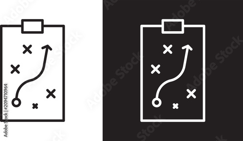 Bild auf Leinwand Strategical planning icon