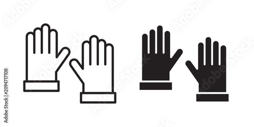 Obraz na plátně Gloves icon