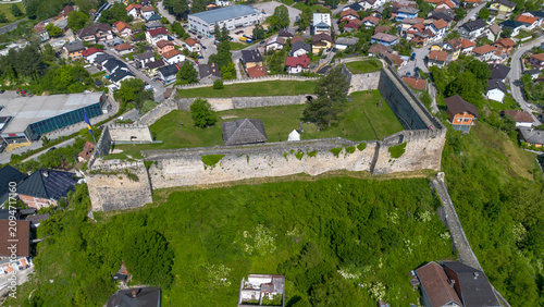 Drone view of the historic ...