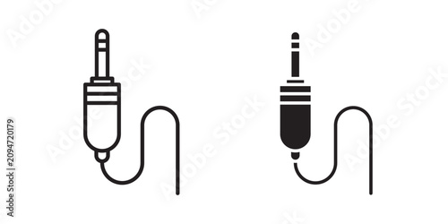 Εκτύπωση καμβά Audio cable icon
