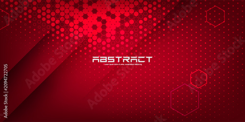 Futuristic engineering and computer network background with dark red digital cyberspace design, perfect for tech software cover template.