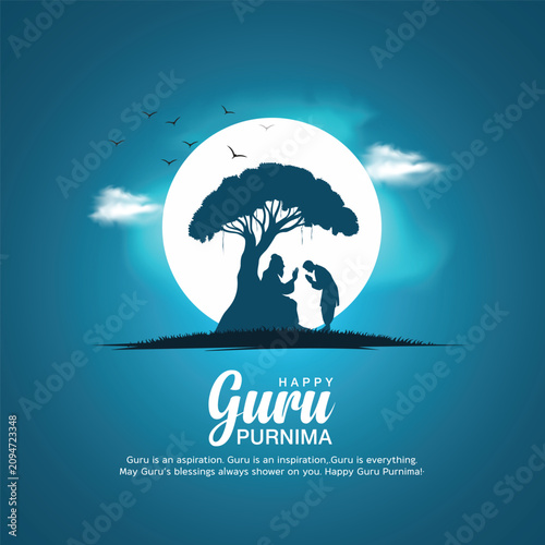 happy gurupurnima abstract vector illustration design