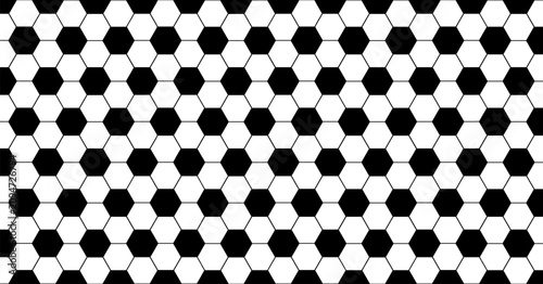 Soccer ball seamless pattern, football texture