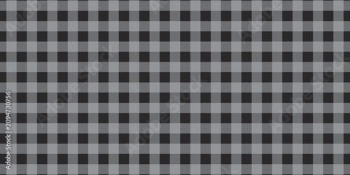 Black And Gray Gingham Checkered Seamless Pattern Background For Textile And Design