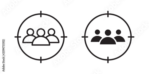 Cuadro en lienzo Target audience icon