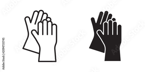 Tableau sur toile Gloves icon