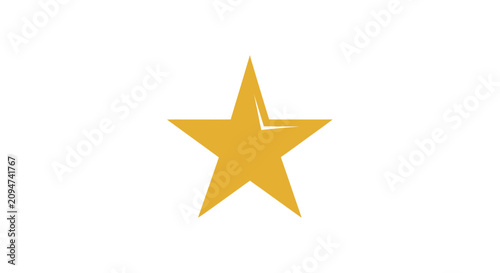 Simple yellow star icon.