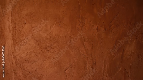 Textured brown background. This is a close-up shot of a richly textured brown surface, possibly a wall or fabric. The light source highlights the subtle undulations and shadows.